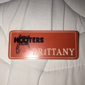 Hooters authentic name tag